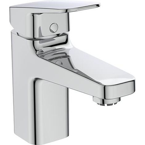 Ideal Standard Mitigeur de lavabo Ceraplan H90 avec garniture de vidage Saillie 124mm BlueStart Chromé, BD228AA (1/5)