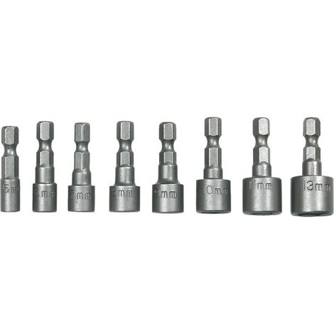 FPLUS juego vasos atorn. 1/4 8 pzas , JUEGO DE VASOS 1/4" JUEGO DE 8PZ.
DE 45 MM. (1/2)