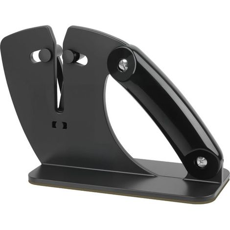 Manuelle Messerschärfer, professioneller manueller Messerschärfer, manueller Mehrklingen-Messerschärfer, ergonomisches Design/schwarz/verchromt (1/5)