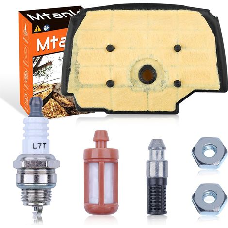Kit d'entretien Filtre à air Écrou de barre Bougie pour Stihl MS201T MS201 11451401900, Nettoyant de filtre à air, Filtre à carburant, Écrou de barre, Filtre à huile, Bougie. (1/5)
