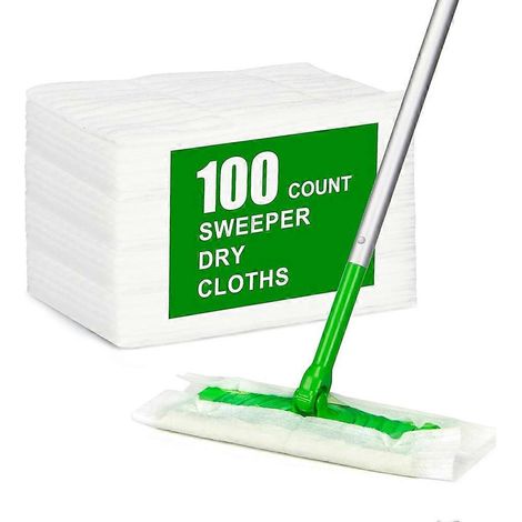 Packung mit 100 Trockenreinigungstüchern für Swiffer-Wischmopps, Nachfüllpackungen für Swiffer-Wischmopps, zur Bodenreinigung (1/5)