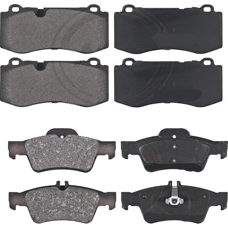 KIT PASTIGLIE FRENO ANTERIORI E POSTERIORI compatibile con MINI (R50,R53) / PASTIGLIE FRENANTI AUTO OEM P 06 030,P 06 032 / SOSTITUZIONE DIRETTA / BASSA POLVERE / SILENZIOSO