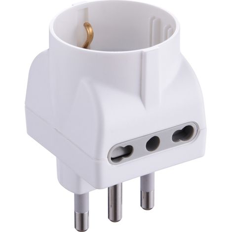 ADATTATORE TRIPLO 16A-2PR.BIP+1 SC.BIA FIG.11. Prezzo per 1 pezzo. (1/2)
