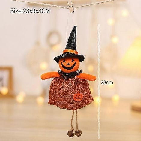 Décorations d'Halloween pour poupées, bar, citrouille, fantôme, sorcière, pendentif, cadeau effrayant pour enfants, décoration de fête d'Halloween pour la maison - Homex-Y75 (1/5)
