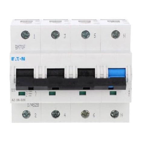 Interruttore Eaton az-3n-d20 20A 25kA