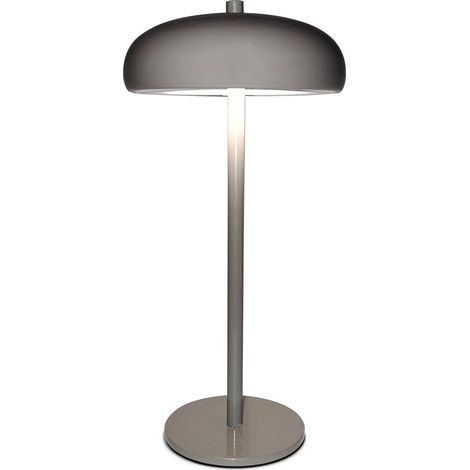 Lampe de chevet champignon 5W 150LM pour salon ou chambre, avec variateur d'intensité, batterie intégrée 3600 mAh et 3 températures de couleur (blanc froid/blanc chaud/lumière neutre). Idéale pour le (1/3)