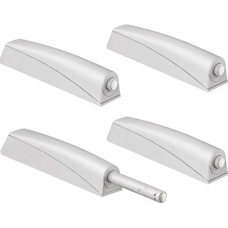 - 4er-Pack magnetische Druckverschlüsse für Schränke - Einbau-Druckverschlüsse für Schränke - Druckverschlüsse für Schubladen - Dämpfer für magnetische Schließsysteme (1/5)