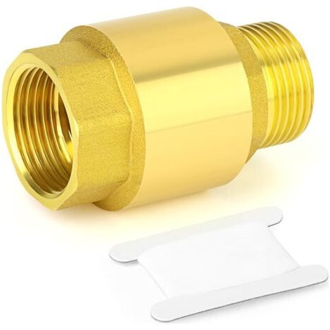 Pair 1pièces Clapet anti-retour en laiton DN25 1\" filetage femelle et mâle, prévention des retours d'eau, clapets anti-retour unidirectionnels (1/5)