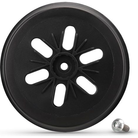 Plateau de Ponçage 150mm avec Crochet et Boucle, Base de Poncage Compatible avec Bosch GEX 150, GEX 150 AC, GEX 150 Turbo Professional 2608601116 - Disque de Ponçage à 6 Trous avec Vis (1 PCS) (1/5)