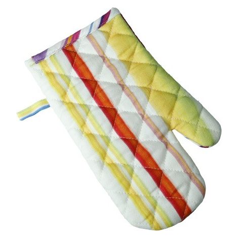 Brandani Aria guanto forno cotone multicolor righe sfumate