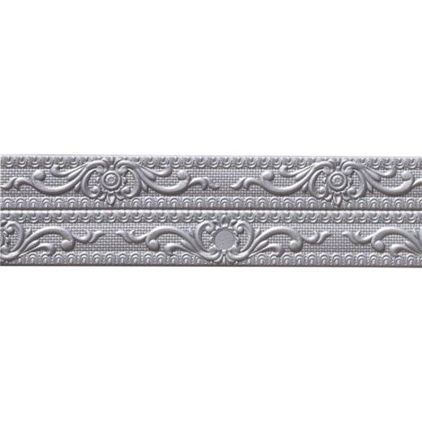 Bande décorative en mousse souple de 12 cm x 2,3 m, autocollante et pliable, idéale pour la décoration intérieure,gris (1/5)