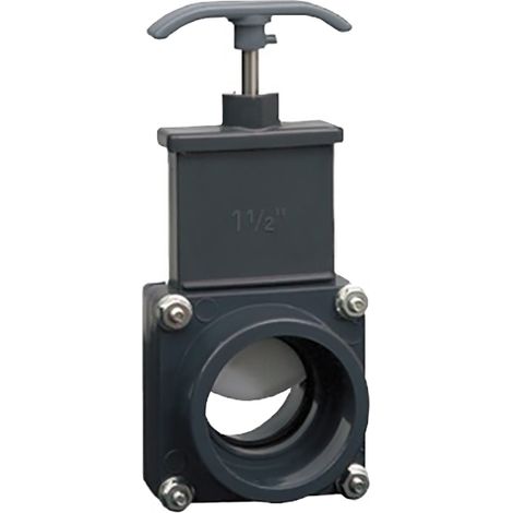 SFA – Vanne guillotine DN50 pour stations de relevage – Vanne PE avec filetage plomberie – Entretien rapide et simple (1/2)