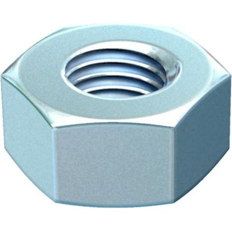 100x Ecrou hexagonal type HN M10 G Acier, St galvanisé, EN ISO 19598 / EN ISO 4042 (3400107)