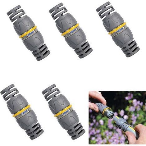 5 x Hozelock 2043 Pro Metal Garden Hose Pipe Repair Connector 1/2"" 12.5mm