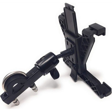 Support de Guidon - Métal - Rotation 360° - Pour Vélo d'Appartement et Tapis de Course - Diamètre Barre 20–30 mm - 1 Pièce