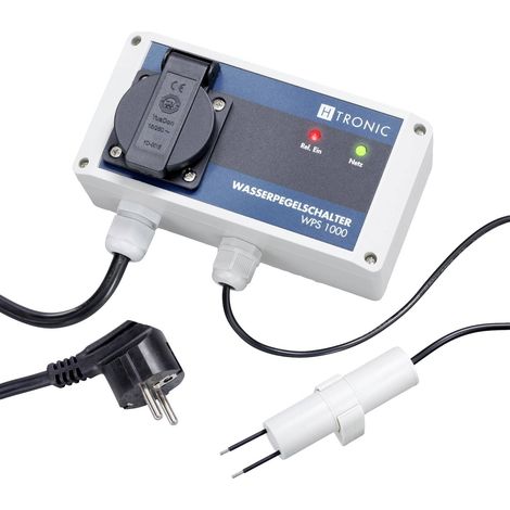 Détecteur d'inondation 230 V – Alimentation 1000 W – Sensibilité < 50 kΩ – Câble capteur 2 m – Fonctionnement sans surveillance – H-Tronic