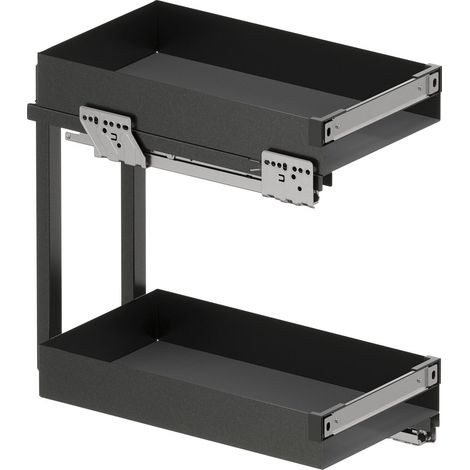 Vauth Sagel SUB Rack Unterschrankauszug Essentio für Korpusbreite 30cm, Stahlblech lava (1/3)