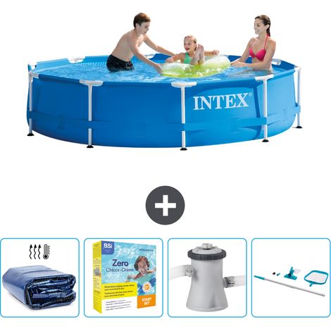 Intex Piscina con struttura Rotonda - 305x76 cm - 7-pezzi SCB14 (1/5)