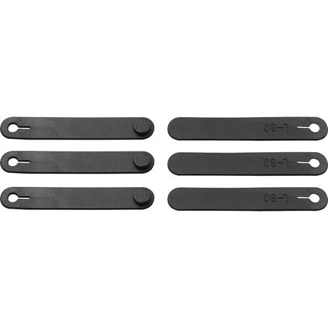 Sollbry 10 Pièces Câble de Organisateur Elastique Caoutchouc Noir pour Alimentation de Voiture Moto Bureau Attaches de Câble Universelles Pince en Caoutchouc Attaches de Câble Support Organisateur (1/5)