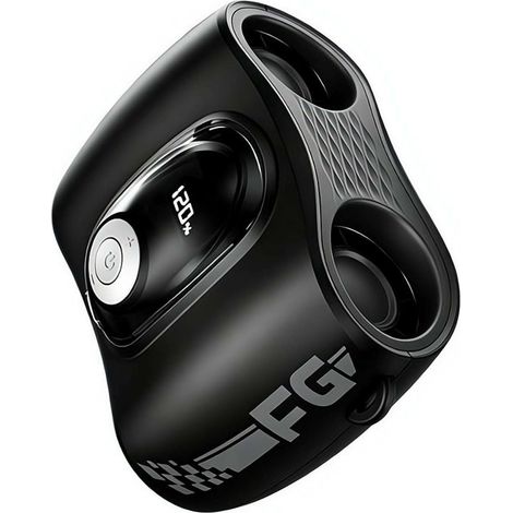 Ventilateur randonnée mains libres – Double flux – 120 vitesses – Storm – 300-500mAh – USB – Clip/cou – 4 couleurs – Fraîcheur nomade – Noir (1/4)