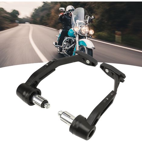 (Exclusivité Mexique) Pièces de modification pour moto : protection de guidon CNC, décoration de protège-mains, bouchon d'équilibrage de guidon, embout de guidon anti-chute, universel noir (1/5)