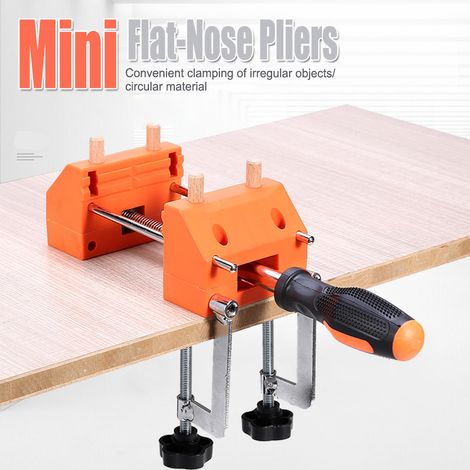 Pinces plates universelles Étau d'établi domestique, petit étau universel multifonctionnel à mâchoires plates, étau d'établi à angle libre, pince d'établi (1/4)