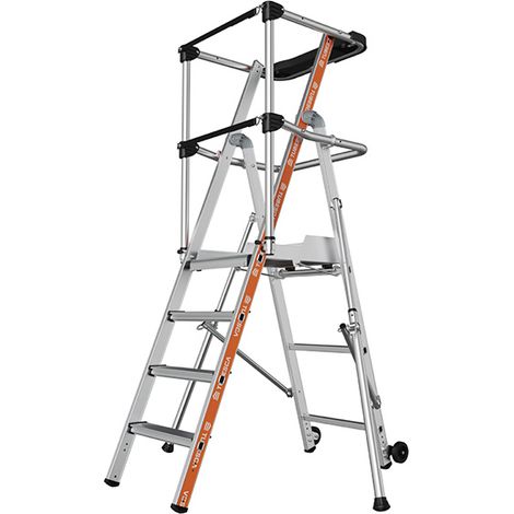 Podestleiter 5-stufig - Max. Arbeitshöhe 2.94m - 2274104