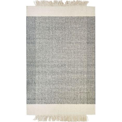 Teppich TATLISU Grau 160 x 230 cm Wolle
