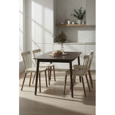 Mesas Comedor - Mesa Derva Rectangular 120x75 cm Madera - Madera oscura (1/5)