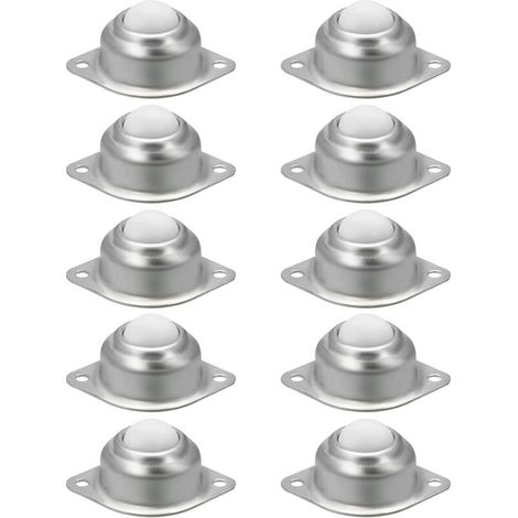 Kit da 8 ruote a sfera in nylon per mobili e armadi – Ruote silenziose, resistenti e leggere con cuscinetti in acciaio inossidabile e anello in nylon