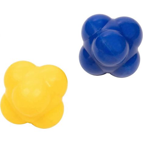 Set mit 2 federnden Gummibällen für Schnelligkeits-, Beweglichkeits- und Koordinationstraining.