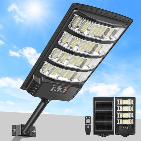 [NUNCA USADO]Farola solar exterior, foco LED solar de 6500K con detector de movimiento y mando a distancia, iluminación potente e impermeable IP65 para jardín, patio y aparcamiento. (1/4)