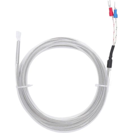 BERM Thermoelement-Sensor Typ K, wasserdicht, korrosionsbeständig, Temperaturfühler, 2 m / 6,6