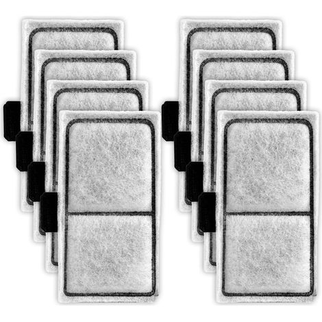 8pcs Cartouches Filtrantes à Ailerons Supérieurs Compatibles avec EF-S, 5,4 x 9,7 cm Filtre pour Aquarium Cartouches de Rechange pour Filtration de l'eau (1/5)
