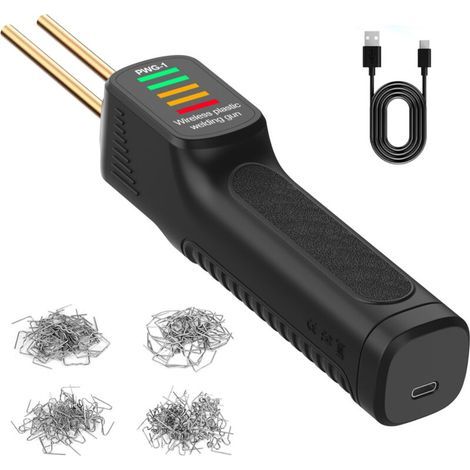 Pistolet à Souder Plastique sans Fil et Rechargeable USB, Outil de Soudure et Découpe Thermique pour Plastique, Bâche, Nylon, Chauffe Rapide, Portable pour Réparations (1/5)