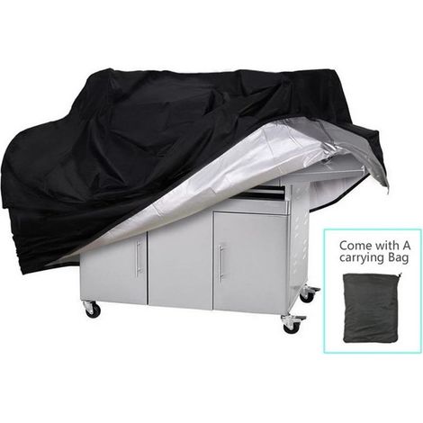 Housse de barbecue, housse de barbecue extérieure étanche, housse de barbecue extérieure lourde pour barbecue à gaz UV, charbon de bois, facile à plier et à nettoyer, 100X60X150CM (1/5)