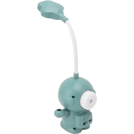 Veilleuse LED 3W rechargeable par USB, protection des yeux, design unique, portable, lumière douce et chaude, lampe de chevet, verte (1/5)