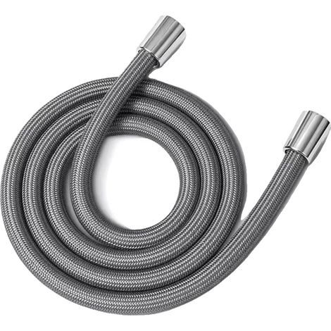Duschschlauch, flexibles Design, hohe Druckbeständigkeit, Grau, 2.0M (1/2)