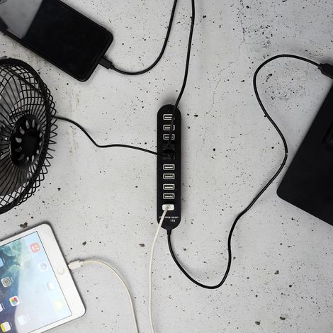 Hub Multiport Usb - Be Mix - Noir - 10 Ports