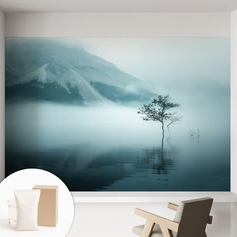 Tapete Vliestapete mit Kleber für Wohnzimmer Schlafzimmer Küche - Wanddekoration Mystik der Natur 152x104 cm (1/5)
