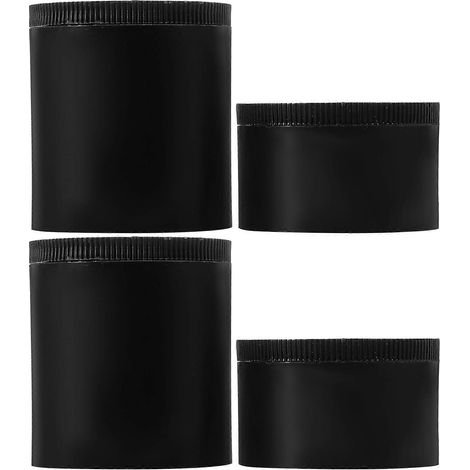 Pieds de meubles réglables noirs, ensemble de remplacement pour pieds de canapé, lot de 8 pièces (1/5)