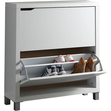 Zapatero Kubox 2 puertas blanco (1/2)