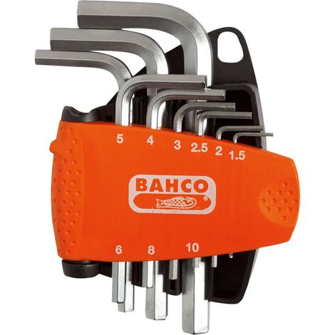 Bahco BE-9878 BE-9878 Metric Hex L-Key Set, 9 Piece BAHBE9878