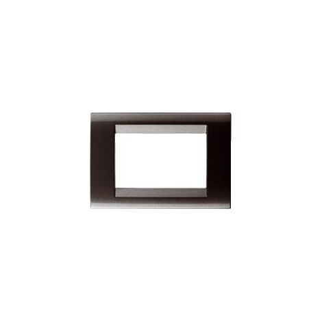 Placca 4 Posti Ardesia Metallizz.Playbus (Gewiss Cod. Gw32004)