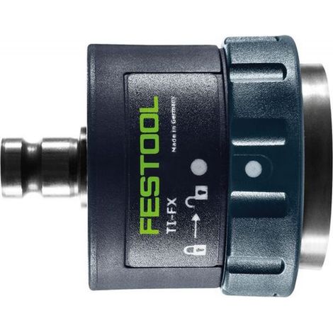 Adaptateur TIFX pour mandrins FastFix – Arrêt intégré de la frappe – Pour vis à bois et métal – Compatible avec outils Festool