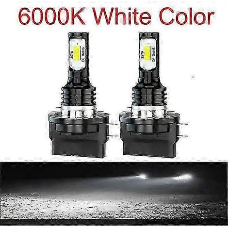 Convient pour 2 ampoules LED H15 H11B H8B sans erreur, puce CSP-3570, phares, 80 W, 20 000 lm, feux de jour, kit d'éclairage automobile, 6 500 K, blanc, jaune, bleu (1/5)