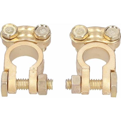 Battery Terminal Clamp Connectors for Cars and Trucks, Easy and Reliable Installation, Versatile Use for 6V and 12V Applications (1/5)