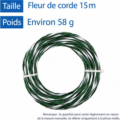 Fil pour débroussailleuse fil torsadé 3 couleurs 15 m en ABS et nylon 80 g – Livraison gratuite
