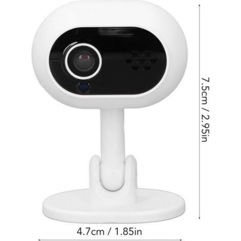 Caméra Intérieure, Caméra de sécurité Domestique 1080P, Expérience Visuelle Améliorée, Conversation Bidirectionnelle, Accès à Distance, Nocturne Infrarouge Automatique, (White) (1/4)