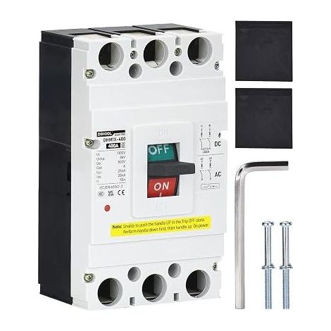 photovoltaic mccb DC disconnector, 2 poles, DC500V, compact photovoltaic circuit breaker for photovoltaic, solar system solar module grid system (1/5)